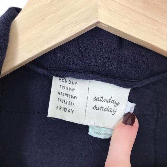 Anthropologie • Navy Blue Quilted Cardigan - Picture 7 of 7